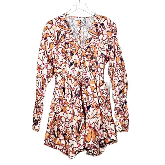 A.L.C. | Salina Linen Long Sleeve Mini Dress - Picture 2 of 11